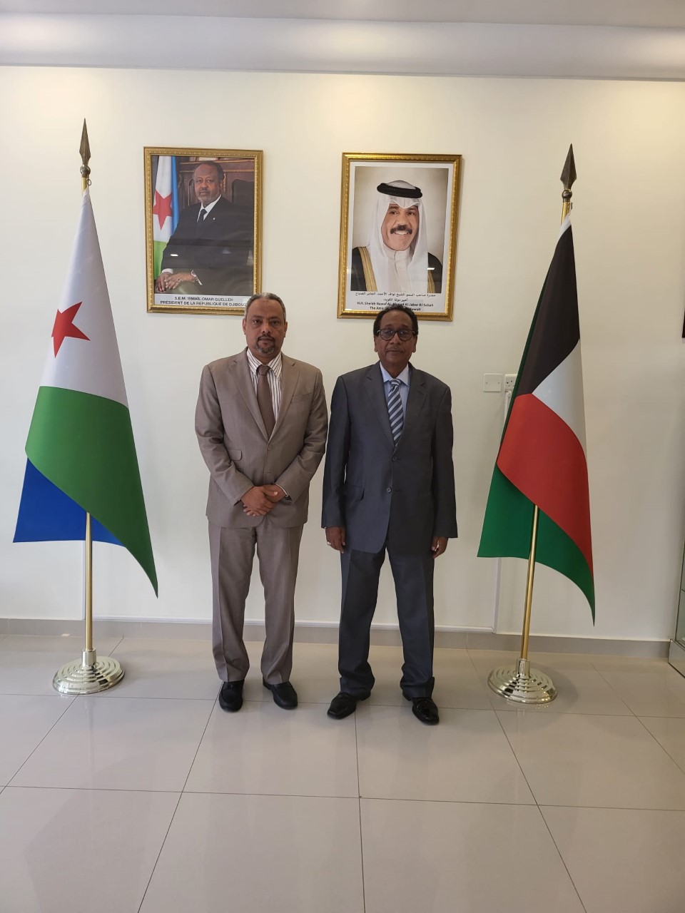 زيارة سفيرجمهورية جيبوتي السابق لدى الكويت لسفارة